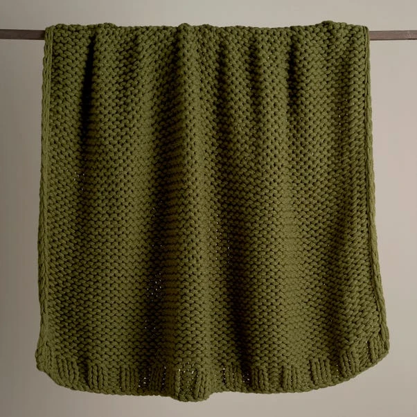 Dunelm Chunky Knit Throw 2 Dunelm Chunky Knit Throw - Image 2