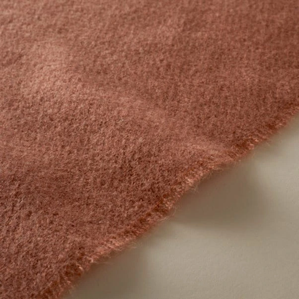 Dunelm Brushed Orange Woven Throw 4 Dunelm Brushed Orange Woven Throw - Image 4