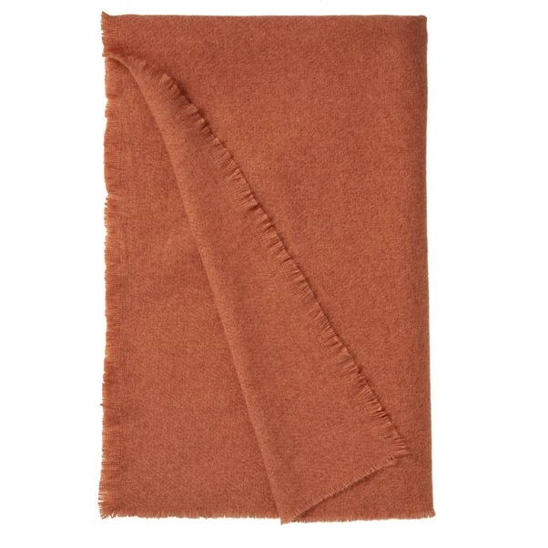 Dunelm Brushed Orange Woven Throw 5 Dunelm Brushed Orange Woven Throw - Image 5