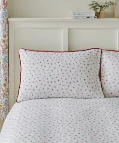 Dunelm Ruskin Red 100% Cotton Reversible Duvet Cover And Pillowcase Set 9 Dunelm Ruskin Red 100% Cotton Reversible Duvet Cover And Pillowcase Set -Dunelm-shop 30726128 alt04