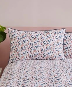 Dunelm Terazzo Pink Abstract 100% Cotton Reversible Duvet Cover And Pillowcase Set -Dunelm-shop 30726166 alt03