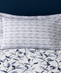 Dunelm Zen Navy Oxford Pillowcase