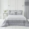 Dunelm Beverley Luxe Charcoal Bedspread