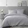 Dunelm Romilly Wave Luxe Pinsonic Silver Duvet Cover And Pillowcase Set