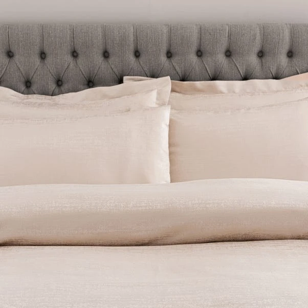 Dunelm Tegan Champagne Textured Duvet Cover And Pillowcase Set 3 Dunelm Tegan Champagne Textured Duvet Cover And Pillowcase Set - Image 3