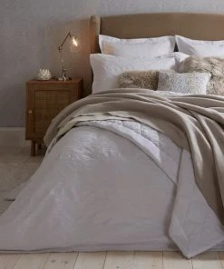 Dorma Purity Kempley Jacquard White Duvet Cover And Pillowcase Set