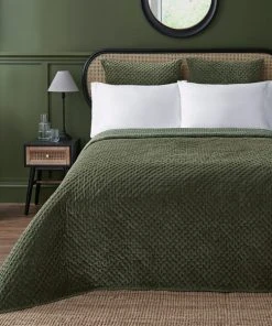 Dorma Genevieve Green Bedspread