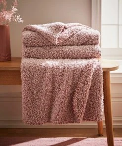Dunelm Teddy Bear Soft Marl Throw