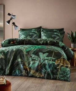 Paoletti Siona 100% Cotton Duvet Cover And Pillowcase Set