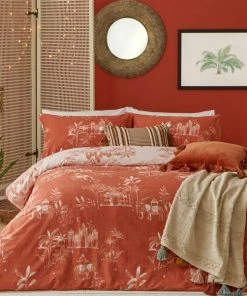 Furn Furn. Jaipur Paprika Duvet Cover And Pillowcase Set