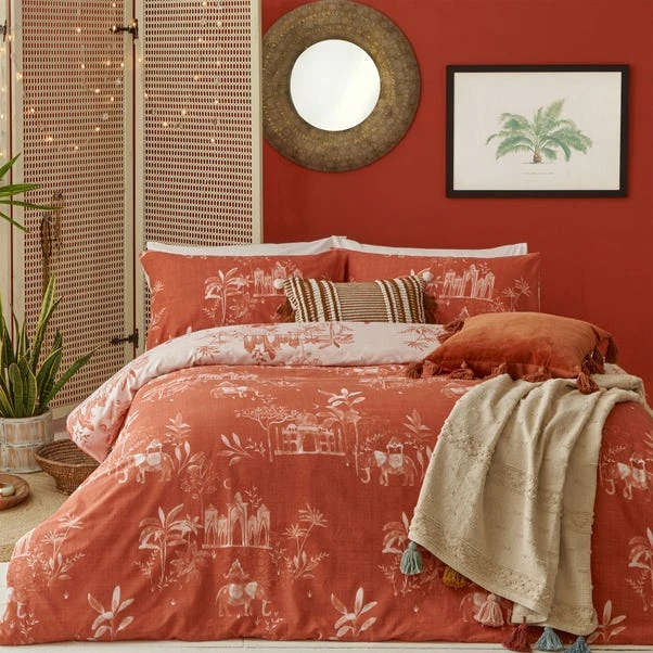 Furn Furn. Jaipur Paprika Duvet Cover And Pillowcase Set 1 Furn Furn. Jaipur Paprika Duvet Cover And Pillowcase Set