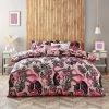 Furn Furn. Serpentine Ruby Pink Duvet Cover And Pillowcase Set