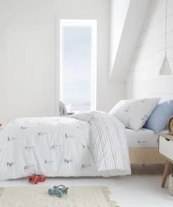 Bianca Cotton Bianca Fine Linens Sailing Boats 100% Cotton T144 Duvet Cover And Pillowcase Set