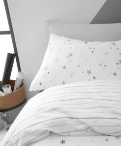 Bianca Cotton Bianca Fine Linens Stars 100% Cotton Duvet Cover And Pillowcase Set -Dunelm-shop 30747459 alt03