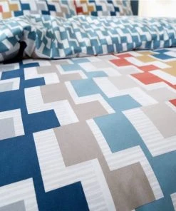 Bianca Cotton Bianca Fine Linens Dakota Geo Egyptian Cotton Duvet Cover And Pillowcase Set 8 Bianca Cotton Bianca Fine Linens Dakota Geo Egyptian Cotton Duvet Cover And Pillowcase Set -Dunelm-shop 30747466 alt02