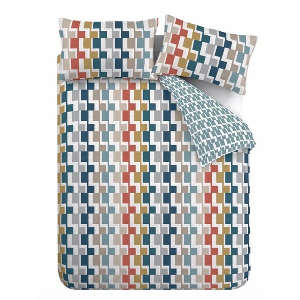 Bianca Cotton Bianca Fine Linens Dakota Geo Egyptian Cotton Duvet Cover And Pillowcase Set 5 Bianca Cotton Bianca Fine Linens Dakota Geo Egyptian Cotton Duvet Cover And Pillowcase Set - Image 5