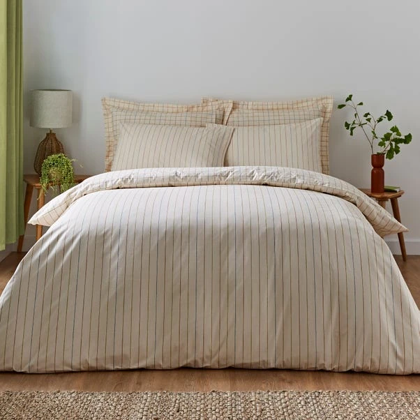 Elements Randig Natural Duvet Cover And Pillowcase Set 2 Elements Randig Natural Duvet Cover And Pillowcase Set - Image 2
