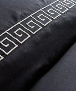 Hotel Greek Key Black Duvet Cover And Pillowcase Set -Dunelm-shop 30748266 alt02