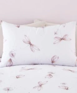 Dunelm Dragonflies Pink 100% Cotton Duvet Cover And Pillowcase Set -Dunelm-shop 30749469 alt02