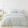 Dunelm Belle Sage 100% Cotton Duvet Cover And Pillowcase Set