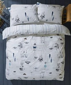 Natural History Museum Nature's Journal 100% Cotton Duvet Cover And Pillowcase Set