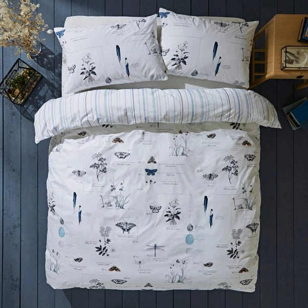Natural History Museum Nature's Journal 100% Cotton Duvet Cover And Pillowcase Set 1 Natural History Museum Nature's Journal 100% Cotton Duvet Cover And Pillowcase Set