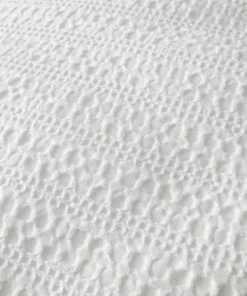 Dunelm Amberley Waffle White 100% Cotton Duvet Cover And Pillowcase Set -Dunelm-shop 30749569 alt05