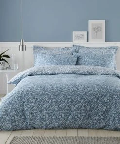 Dunelm Chartwell Denim Duvet Cover And Pillowcase Set