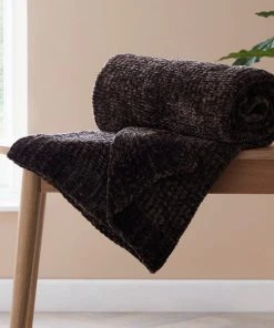 Dunelm Crystal Chenille Throw