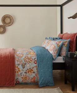 Dorma Samira 100% Cotton Duvet Cover And Pillowcase Set -Dunelm-shop 30752404 alt06