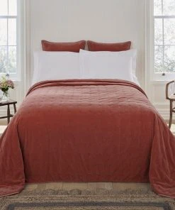 Dorma Adeena Terracotta Bedspread