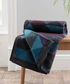 Dunelm Super Soft Geo Throw