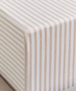 Dorma Bee Collection Woven Stripe 100% Cotton Fitted Sheet