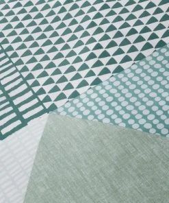 Catherine Lansfield Larsson Geo Green Duvet Cover And Pillowcase Set 9 Catherine Lansfield Larsson Geo Green Duvet Cover And Pillowcase Set -Dunelm-shop 30757646 alt03