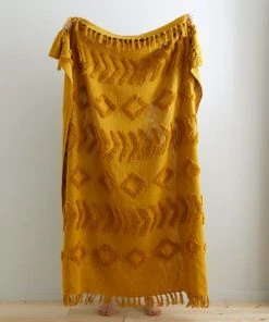 Pineapple Elephant Kabeli Tufted Cotton Throw