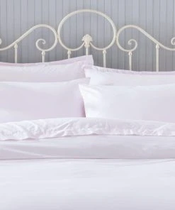 Holly Willoughby Plain Samira Blush 100% Cotton Duvet Cover And Pillowcase Set -Dunelm-shop 30758197 alt04