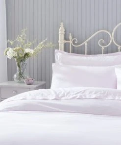 Holly Willoughby Plain Samira Blush 100% Cotton Duvet Cover And Pillowcase Set -Dunelm-shop 30758197 alt05