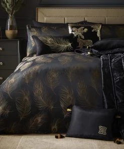 Laurence Llewelyn-Bowen Dandy Gold Duvet Cover And Pillowcase Set