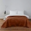 Dunelm Orange Pinsonic Bedspread