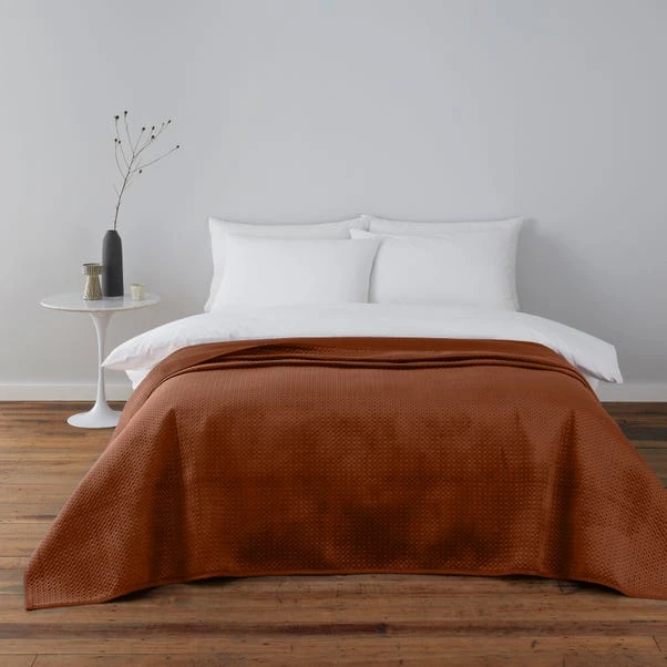 Dunelm Orange Pinsonic Bedspread 1 Dunelm Orange Pinsonic Bedspread