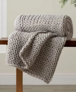 Dunelm Chunky Knit Throw -Dunelm-shop 30766316 alt04