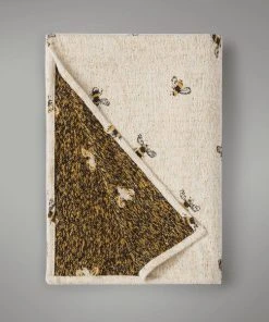 Dunelm Bee Jaquard Throw Natural -Dunelm-shop 30766800 alt02