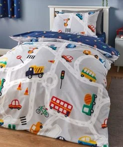Dunelm Transport Duvet Cover And Pillowcase Set