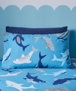 Dunelm Sharks Duvet Cover And Pillowcase Set -Dunelm-shop 30768122 alt02