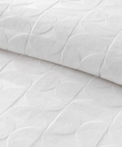 Elements Sten White Jacquard Duvet Cover And Pillowcase Set -Dunelm-shop 30768775 alt05