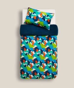 Dunelm Camo Fleece Duvet Cover And Pillowcase Set -Dunelm-shop 30770055 alt02