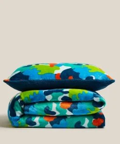 Dunelm Camo Fleece Duvet Cover And Pillowcase Set -Dunelm-shop 30770055 alt03