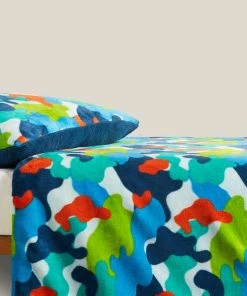 Dunelm Camo Fleece Duvet Cover And Pillowcase Set -Dunelm-shop 30770055 alt04