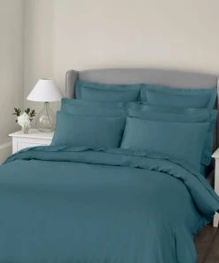 Dorma 300 Thread Count 100% Cotton Sateen Dragonfly Teal Duvet Cover