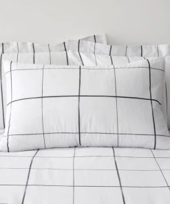 Dunelm Brooks Check White Duvet Cover And Pillowcase Set -Dunelm-shop 30771520 alt03